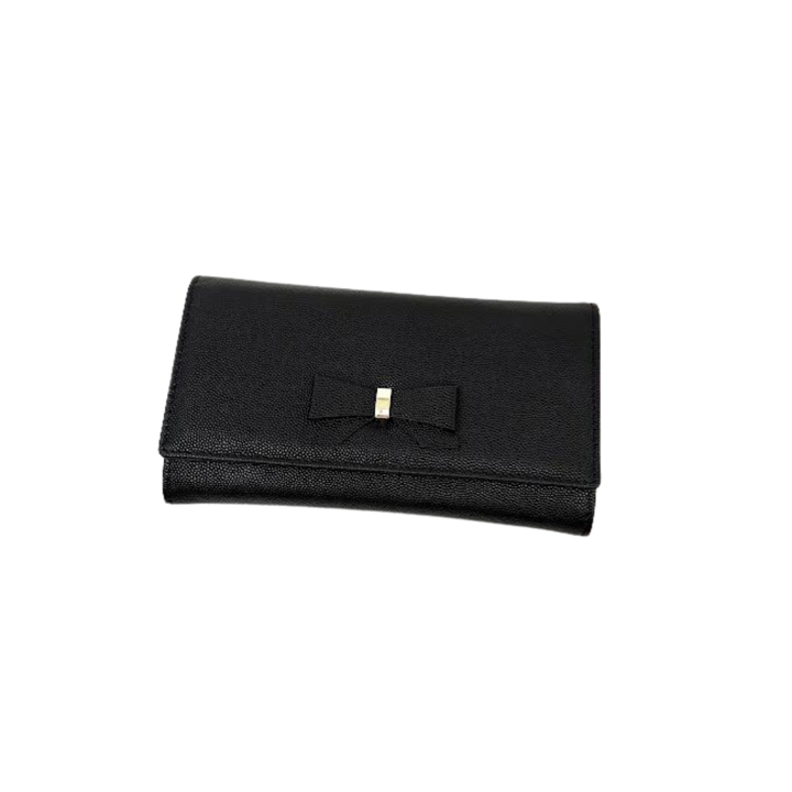 Just Robyn Designs Bow Caviar Leather Clutch
