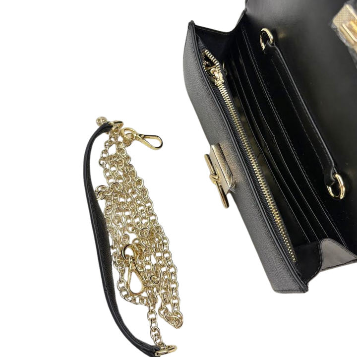 Just Robyn Designs Curved Knot Clutch Black Caviar