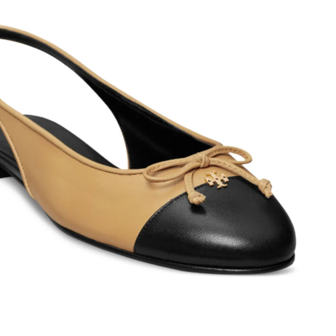 Tory Burch Cap-Toe Slingback Ballet