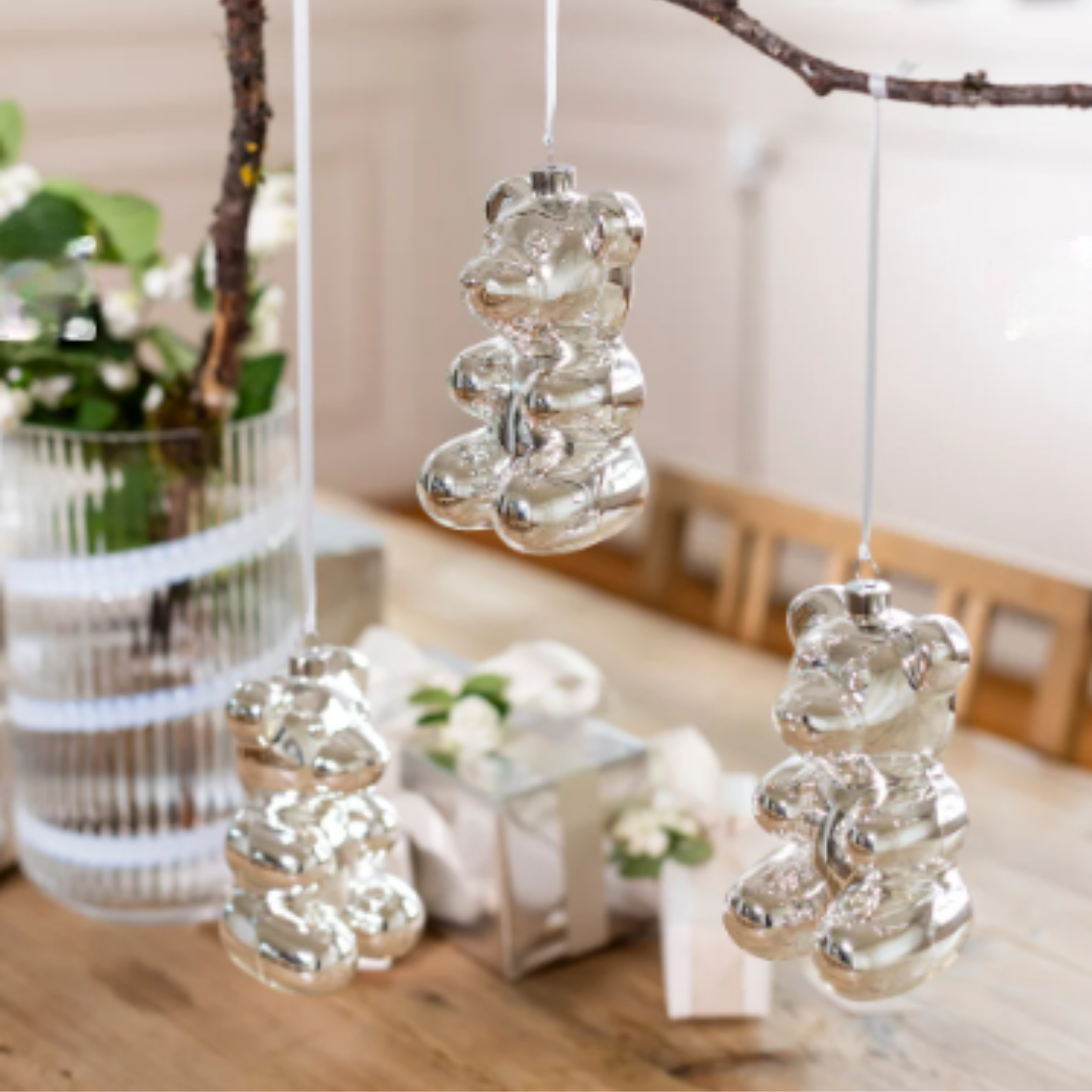 Crystal Haze Nostalgia Bear Christmas Ornament