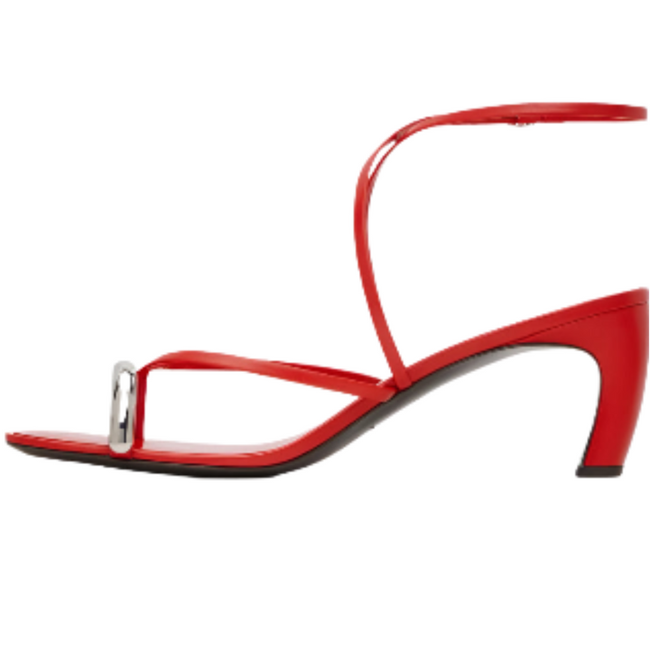 Tory Burch Pierced Multi-Strap Heeled Sandal