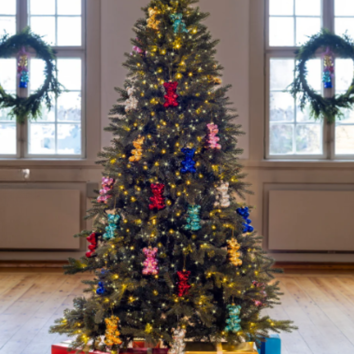 Crystal Haze Nostalgia Bear Christmas Ornament