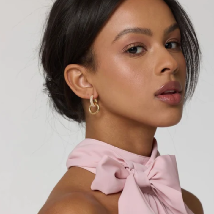 Kinsey Designs Holland Pearl Convertible Gold Hoop Earrings