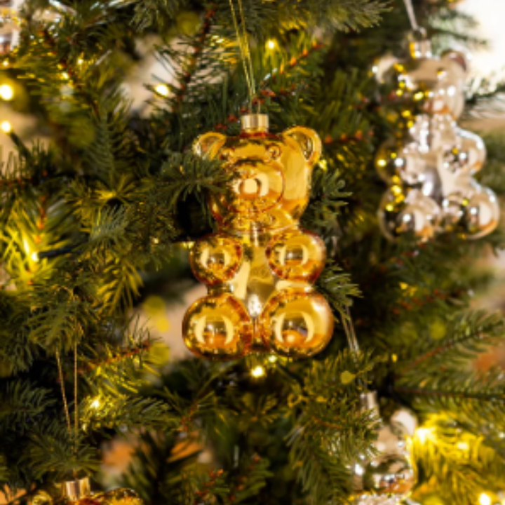 Crystal Haze Nostalgia Bear Christmas Ornament