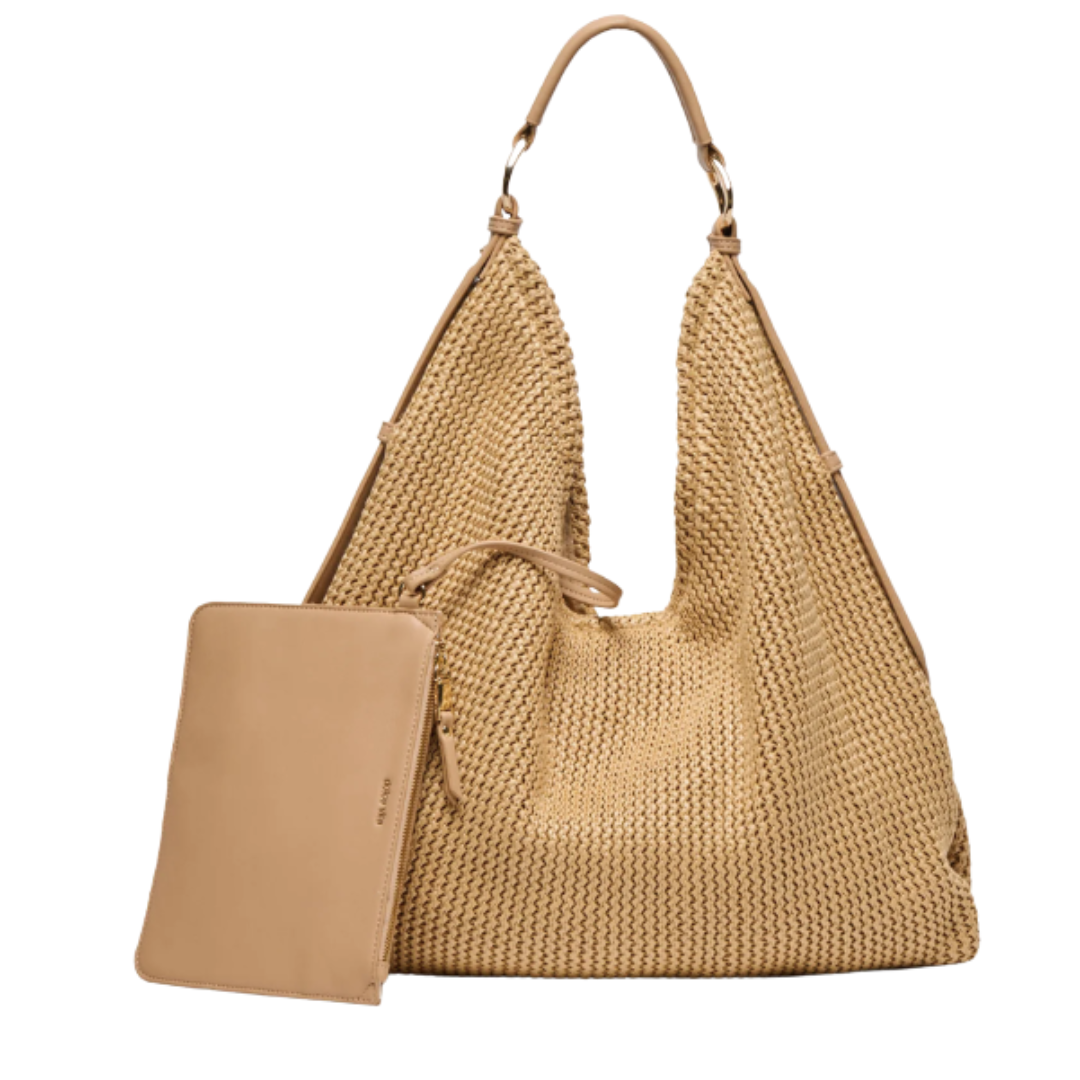 Dolce Vita Miriel Hobo Tote Natural Raffia
