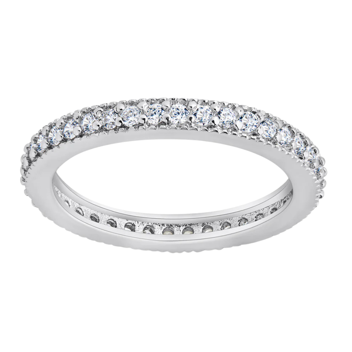 Sterling Forever Thin CZ Band Ring