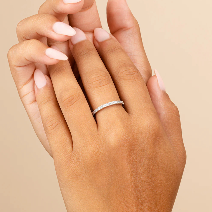 Sterling Forever Thin CZ Band Ring