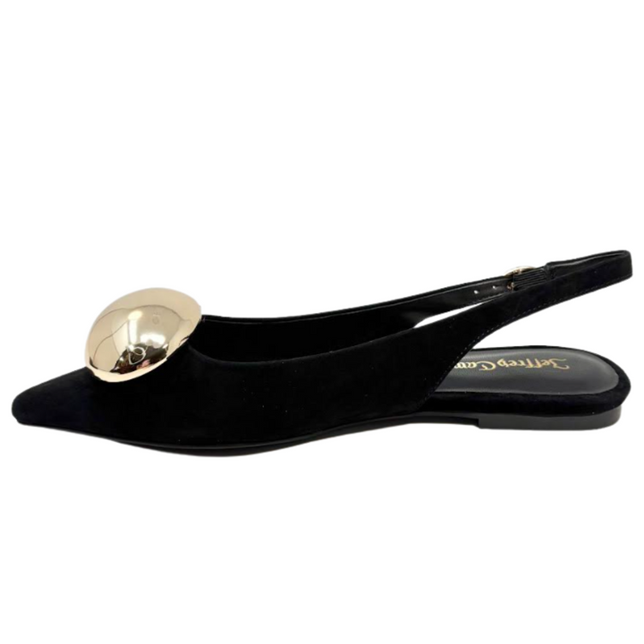 Jeffrey Campbell Tactful Flat Black Suede
