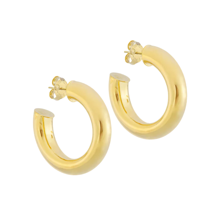 Sheila Fajl Small Chantal Hoops Shiny Gold