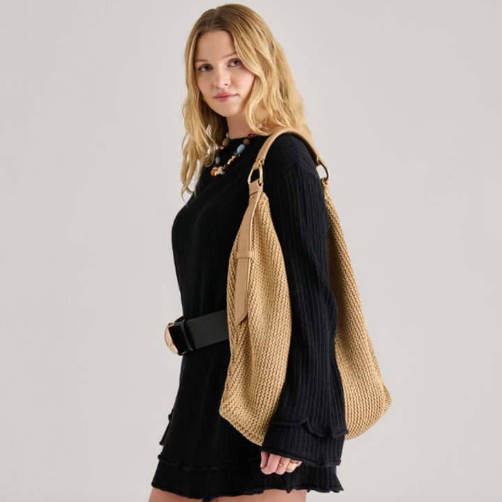 Dolce Vita Miriel Hobo Tote Natural Raffia