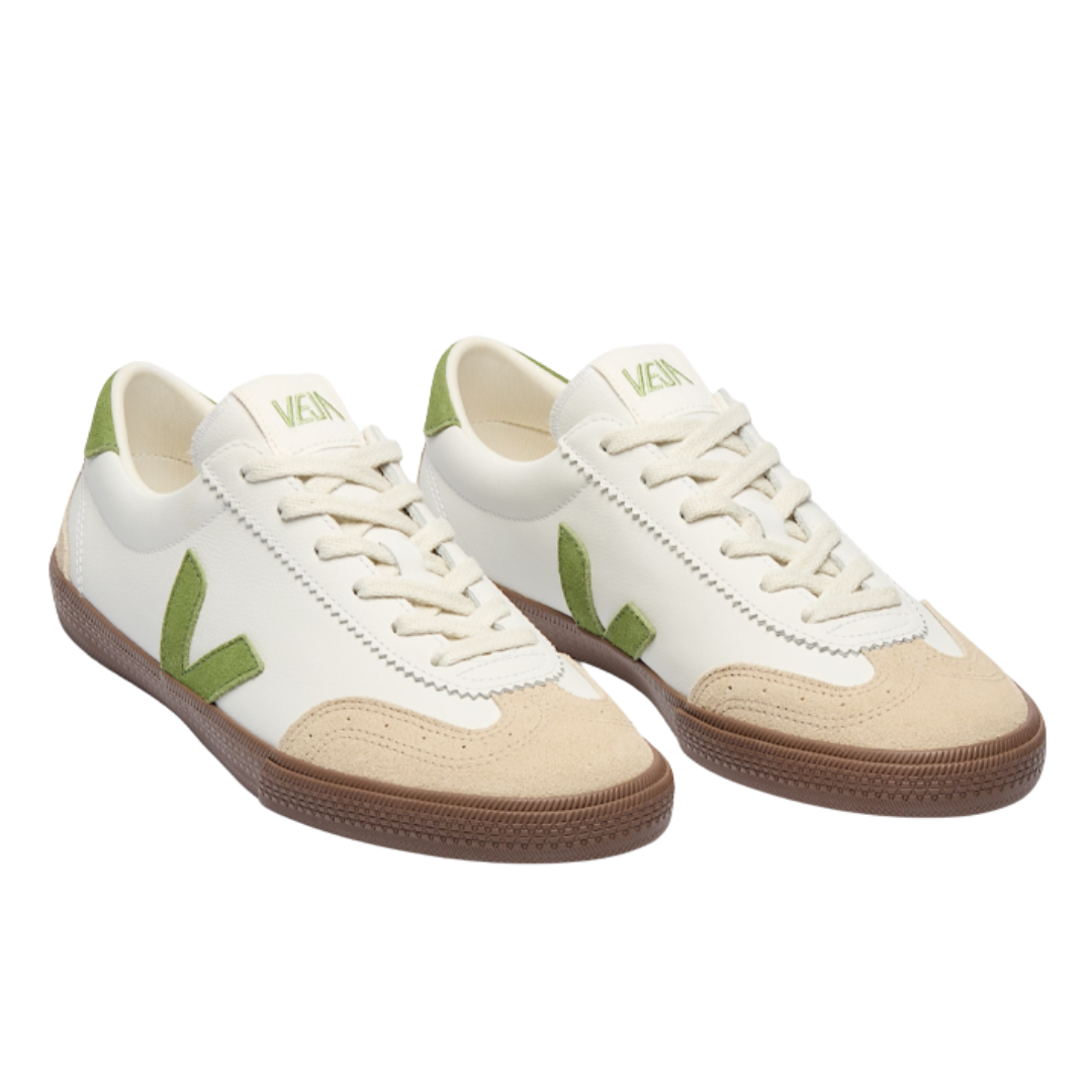 Veja Volley Leather Sneaker White Kiwi Bark