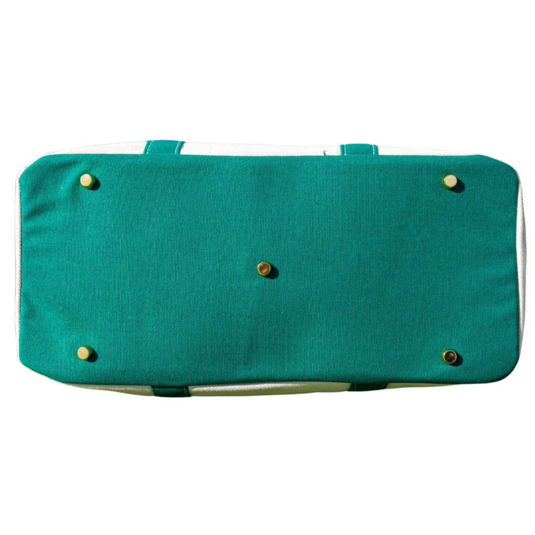 Coral Strands Boatkin Bag Green Trim