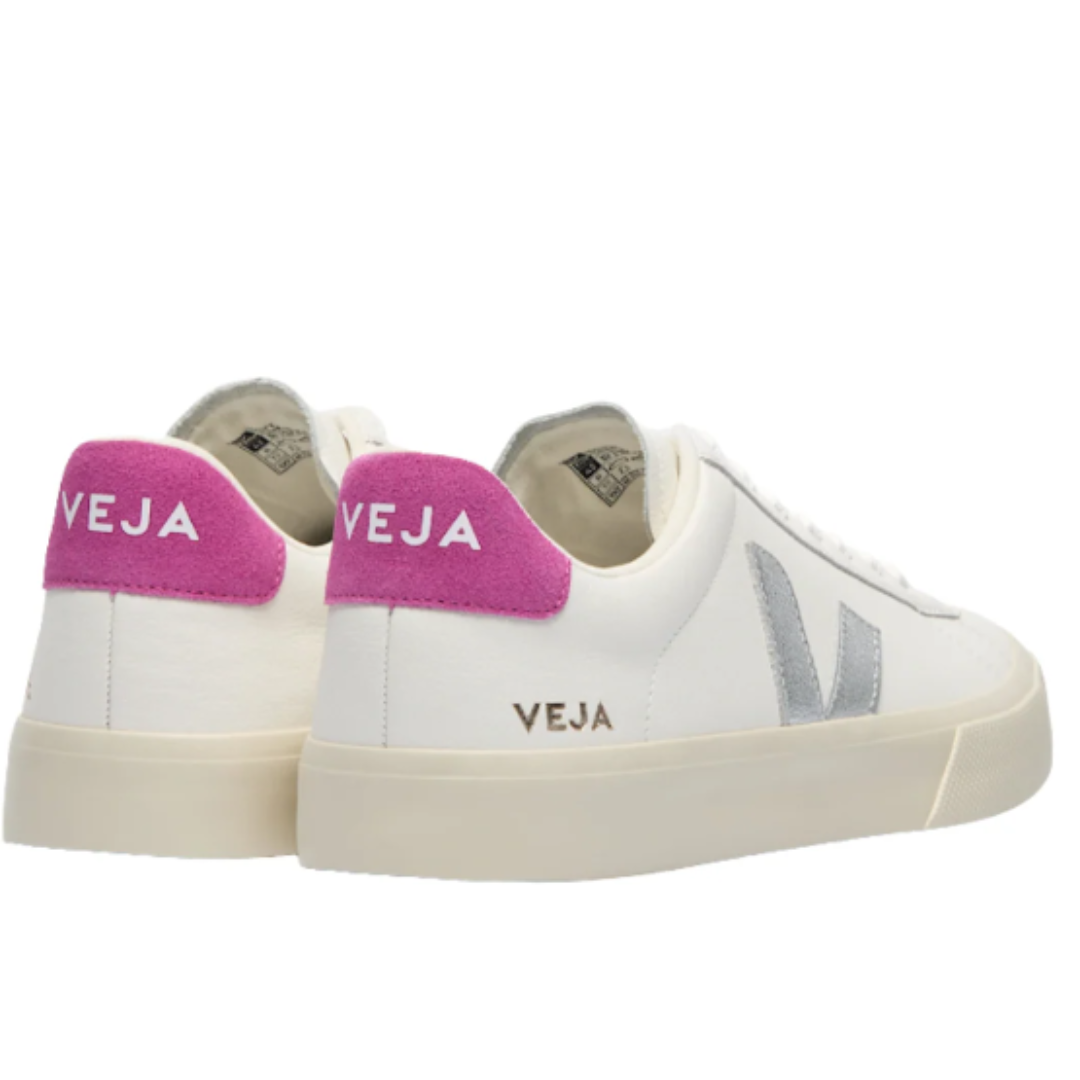 Veja Campo Leather Sneaker White Silver Ultraviolet