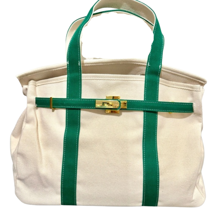 Coral Strands Boatkin Bag Green Trim