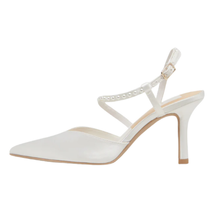 Dolce Vita Kamra Pearl Heels True White Satin