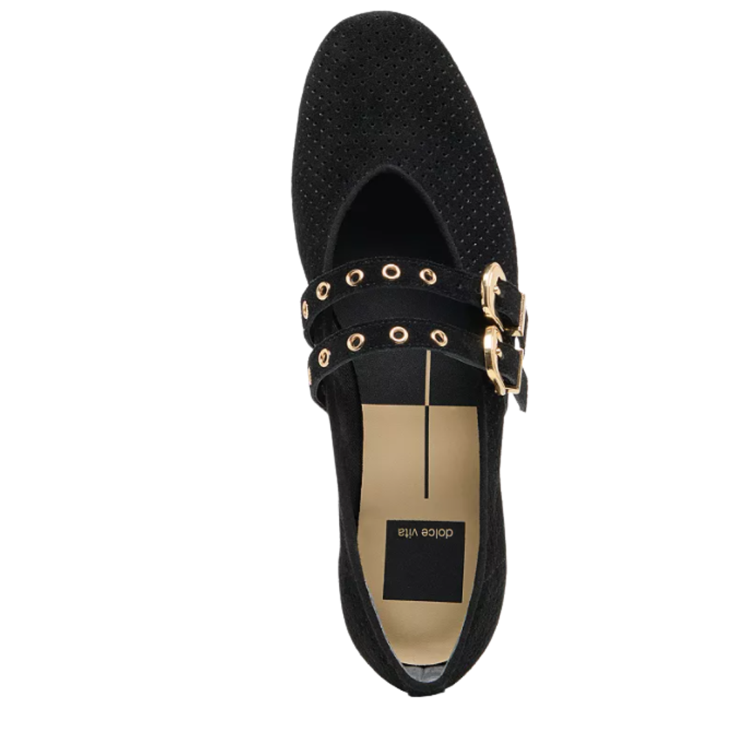 Dolce Vita Baylee Grommet Perforated Suede Flats