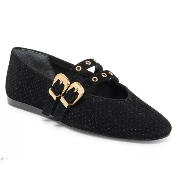 Dolce Vita Baylee Grommet Perforated Suede Flats