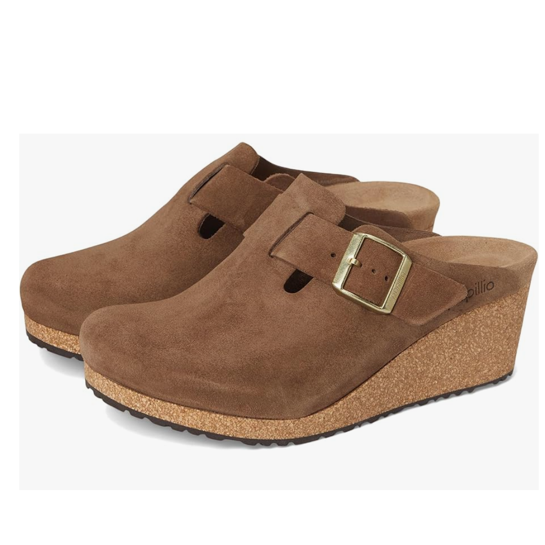 Birkenstock Fanny Wedge Clog Suede