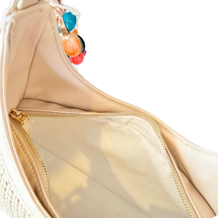 Dolce Vita Solen Raffia Shoulder Bag