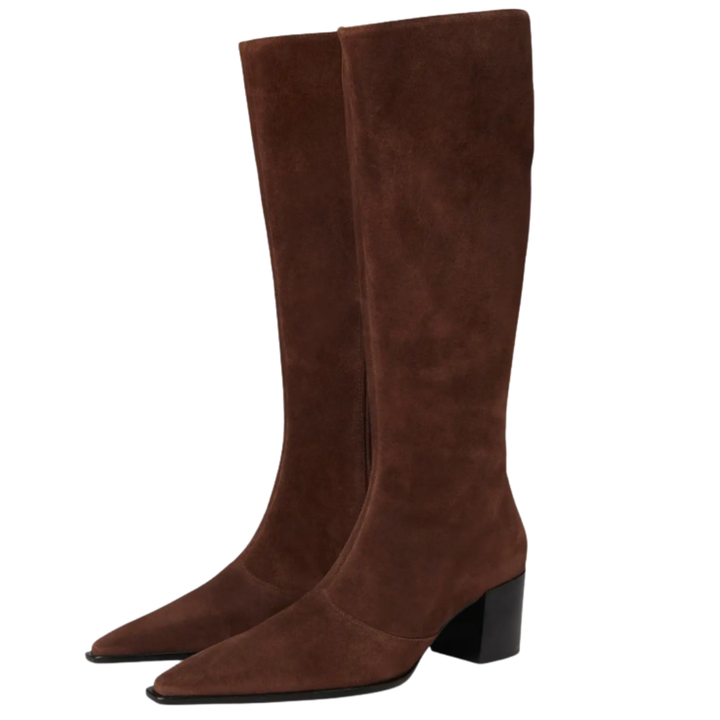 Schutz Raffaela Up Mid Suede Boots