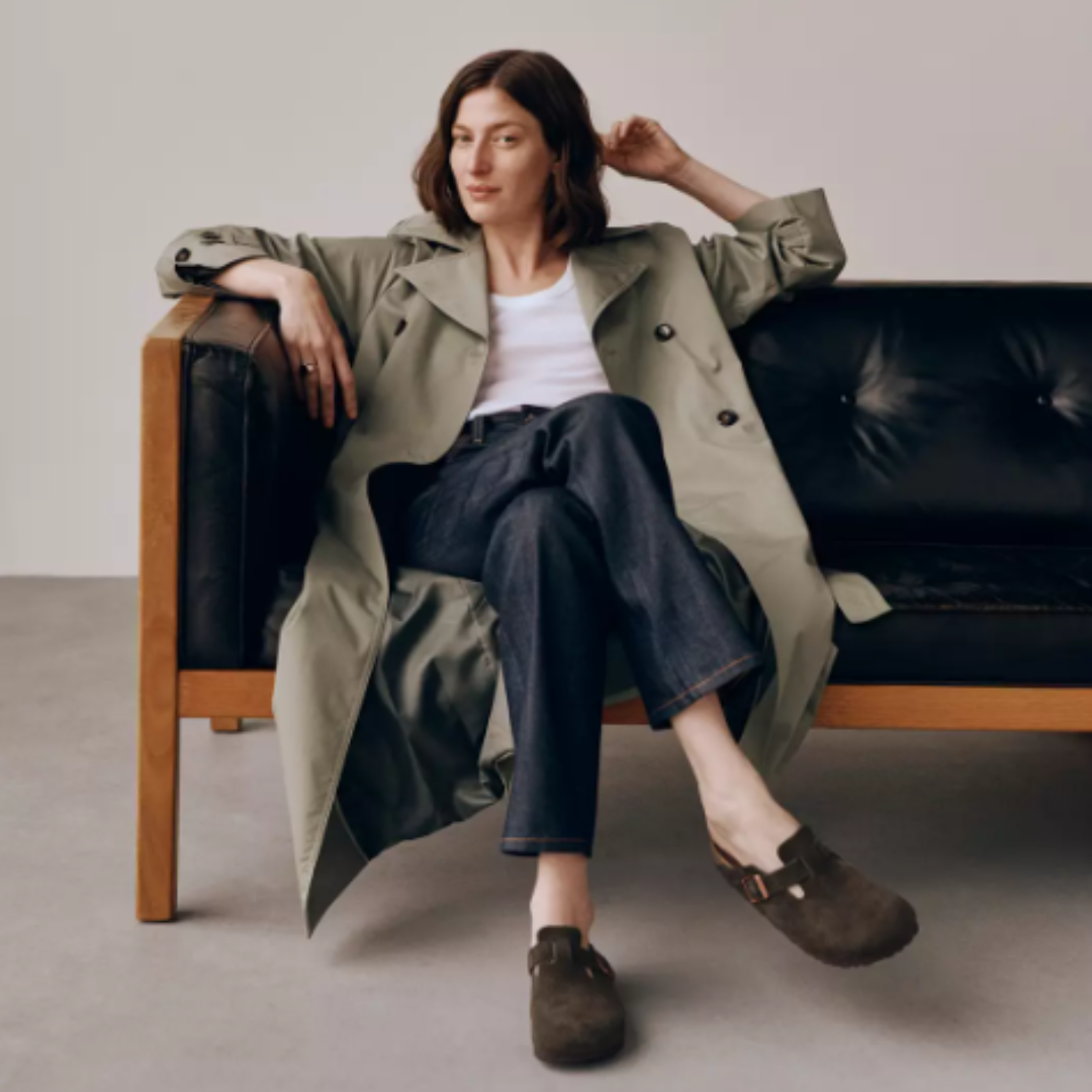 Birkenstock Boston Soft Footbed Mocha Suede