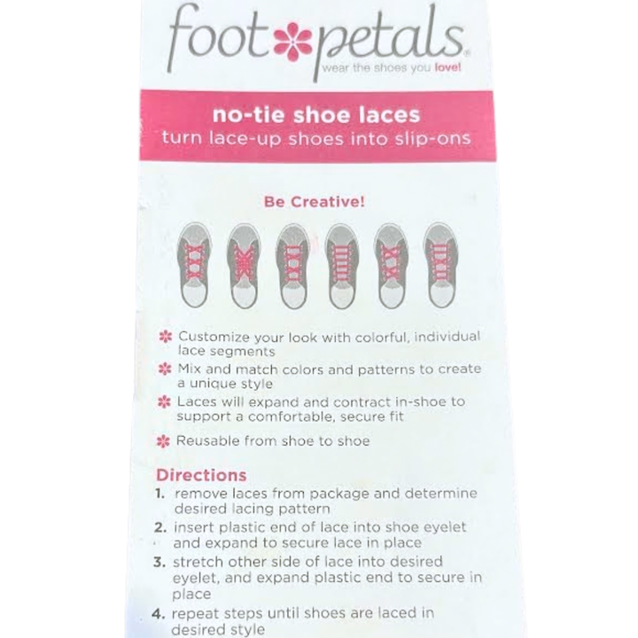 Foot Petals Fancy Feet Shoe Laces