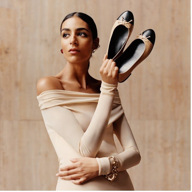 Tory Burch Cap-Toe Ballet Flat - Main Image