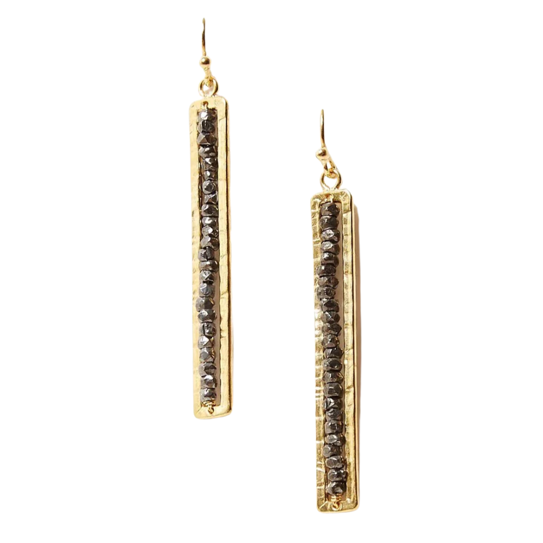 Chan Luu Gunmetal Sedona Earrings