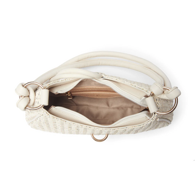 42 Gold Hamptons Woven Baguette Bag Bone