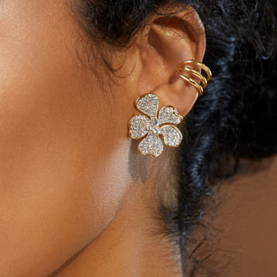 Baublebar Lizzie Earrings Clear/Gold