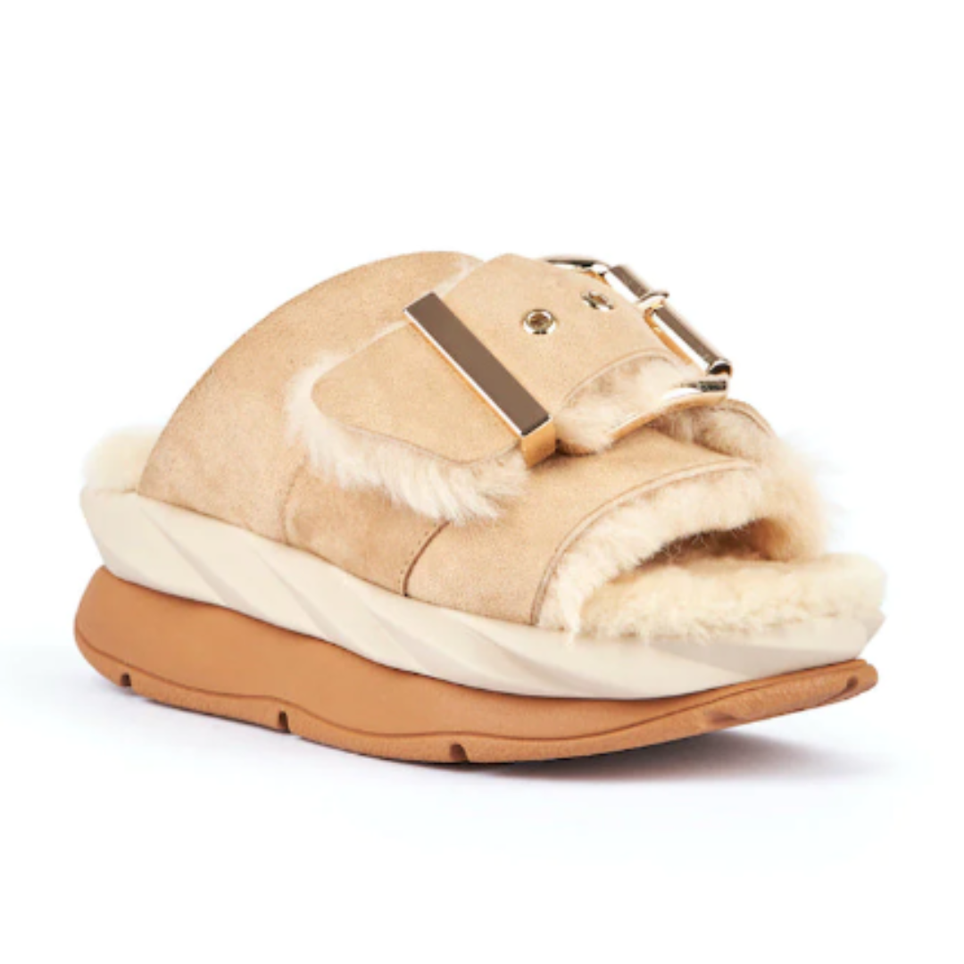 4CCCCEES Mellow Laze Shearling Sandal