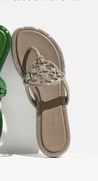 Tory Burch Miller Knotted Pavé Sandal