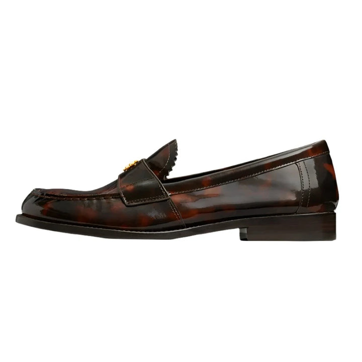 Tory Burch Classic Loafer Tortoise Patent