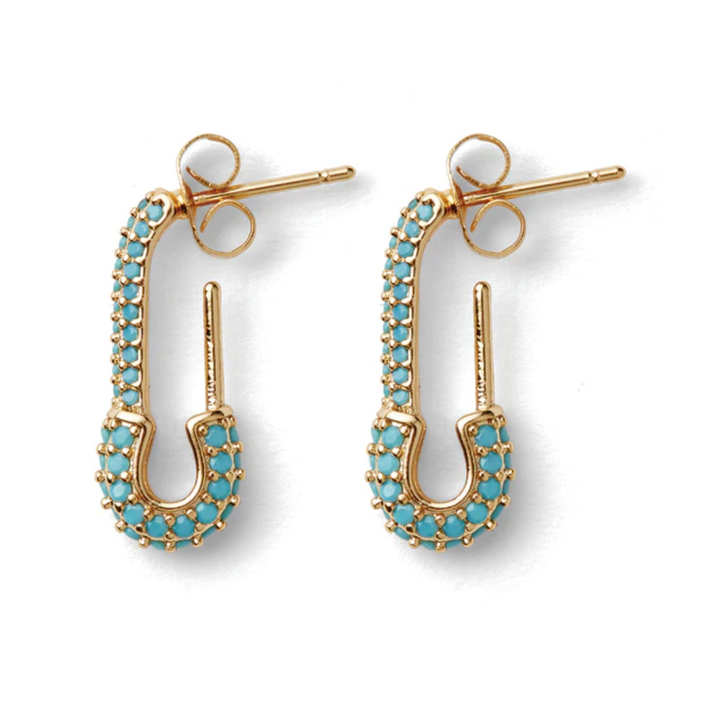 Crystal Haze Pin Up Earring Small Mykonos Blue