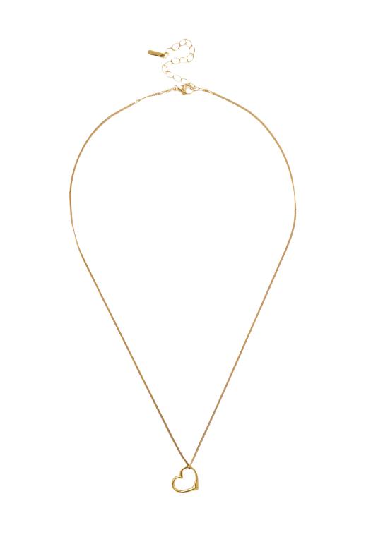 Chan Luu Golden Heart Charm Necklace