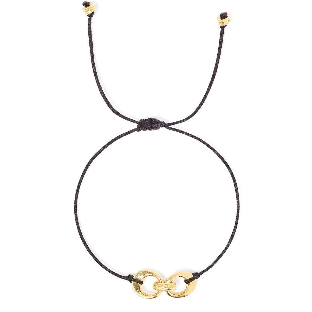 Chan Luu Black and Gold Infinity Loop Bracelet
