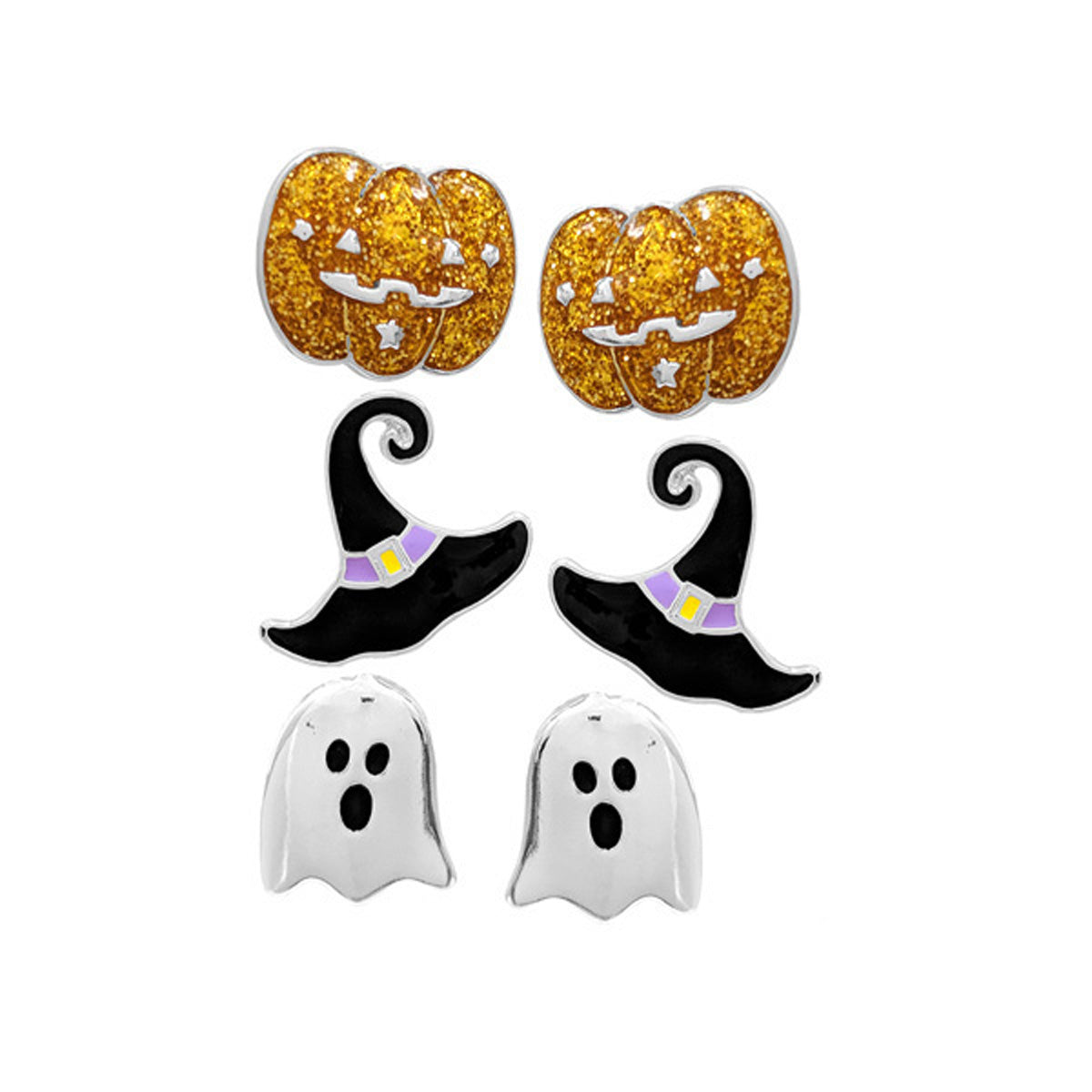 Good Feelings 3 pair Halloween Earrings