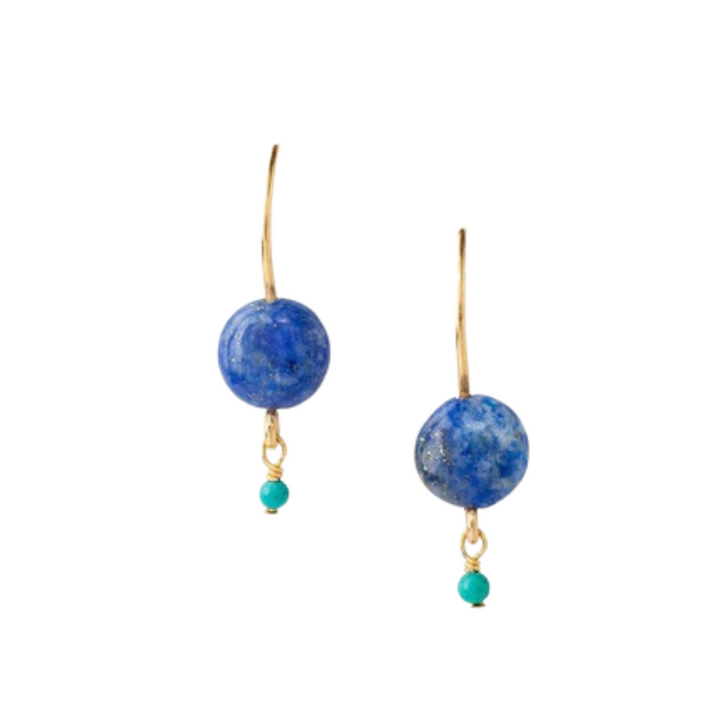 Chan Luu Lapis Coin Earrings