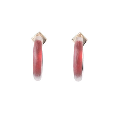 Alexis Bittar Small Thin Hoop Wine