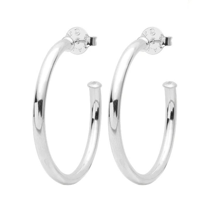 Sheila Fajl Petite Everybody's Favorite Hoops Polished Silver