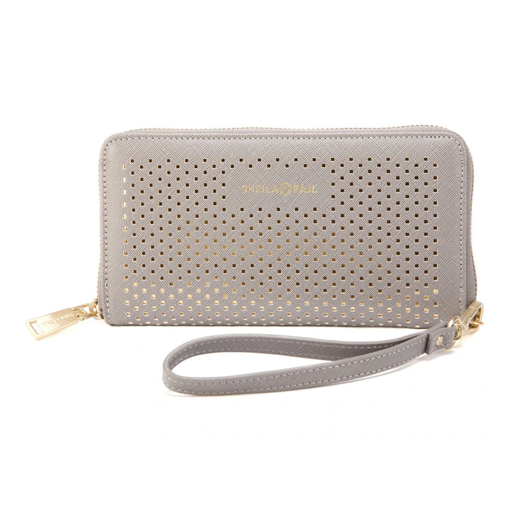 Sheila Fajl Grey Peet Wallet