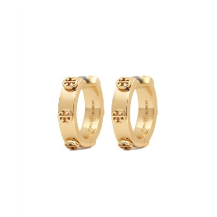 Tory Burch Kira Studded Huggie Earrings