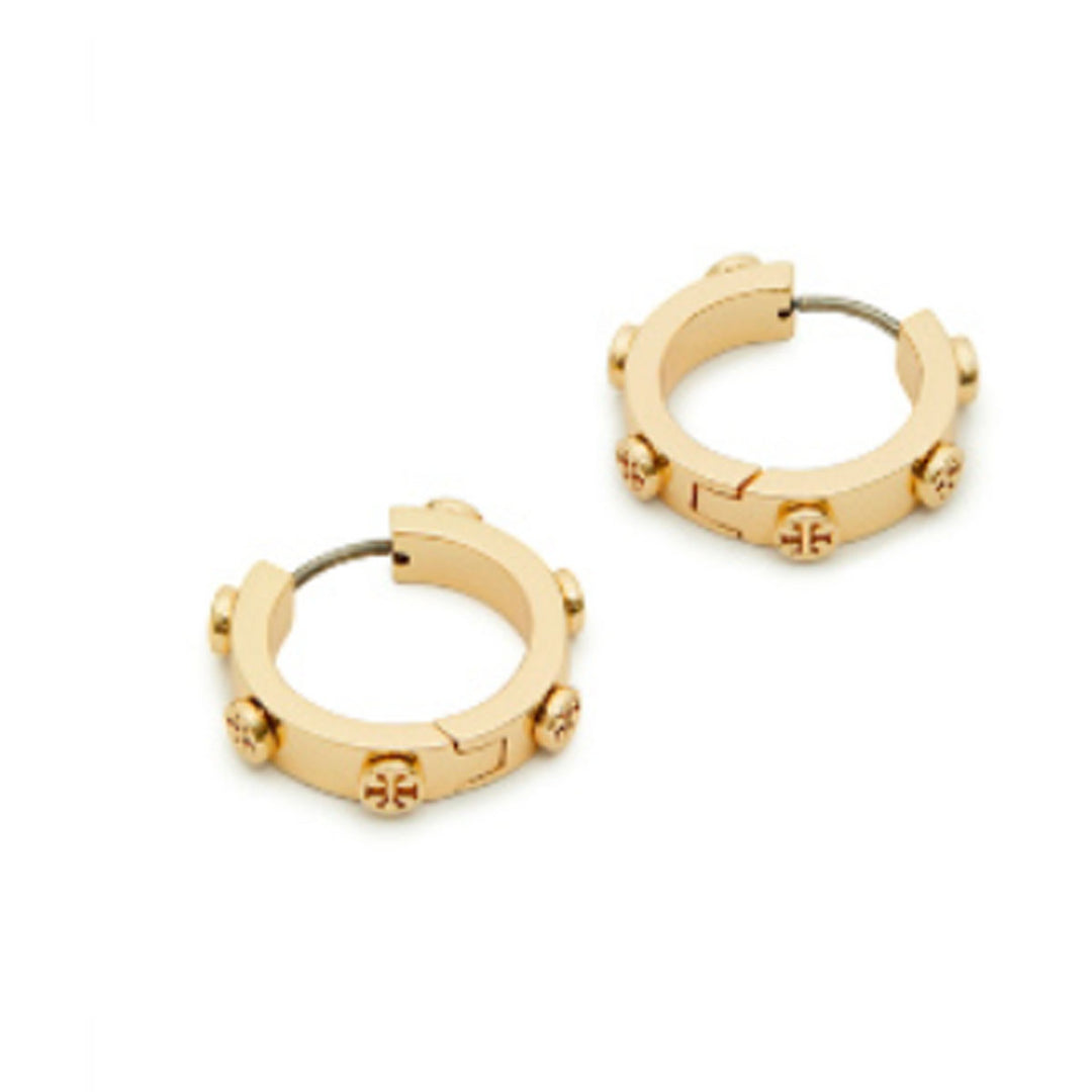 Tory Burch Kira Studded Huggie Earrings